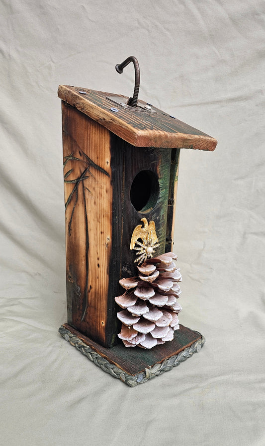 Rustic Handmade Birdhouse #204