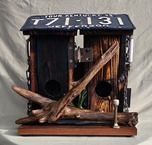 Double Ky Lic Plate Birdhouse #555