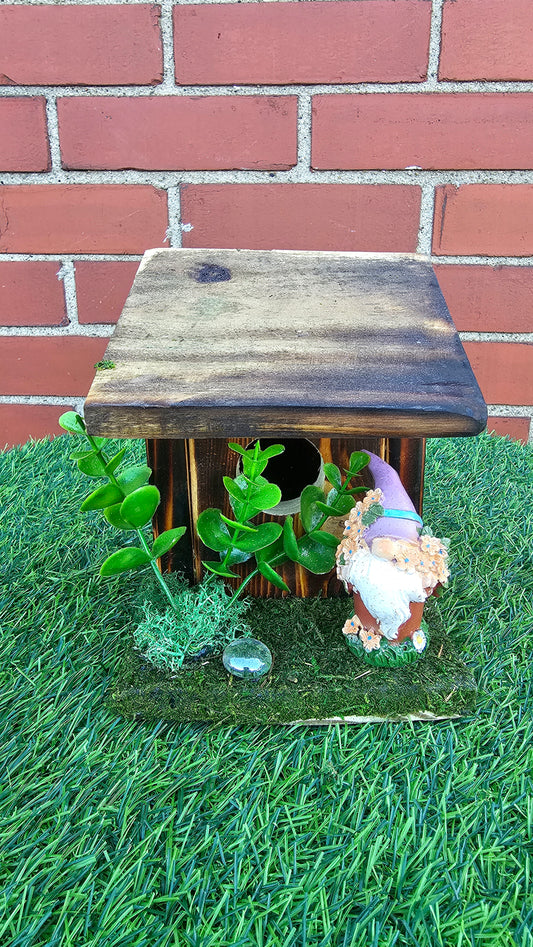 Hummingbird Home Gnome in Pot