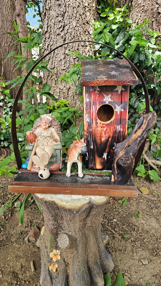 Pop Pop Rustic Handmade Birdhouse