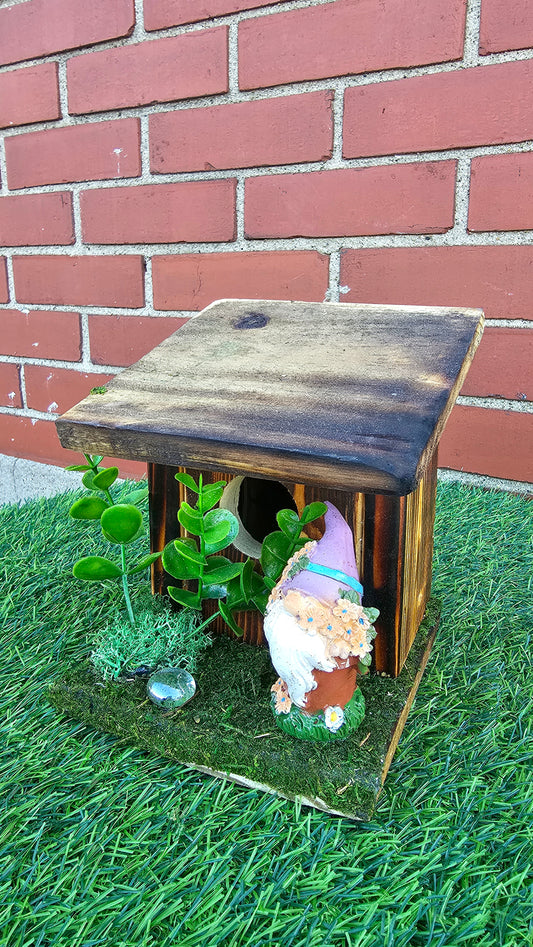 Hummingbird Home Gnome in Pot