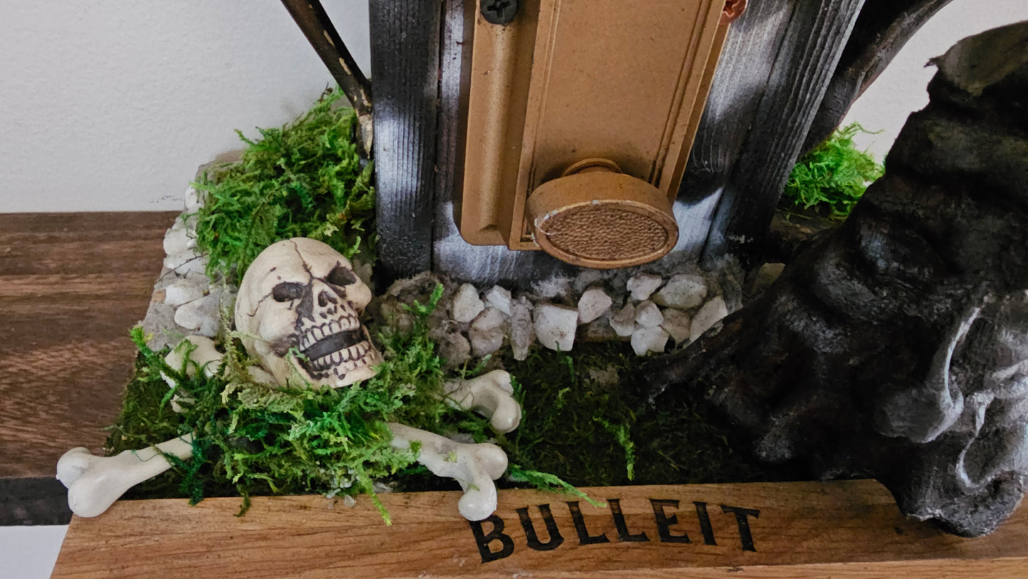 Birdhouse Rustic Handmade RW&B Bulleit deadbolt  #304