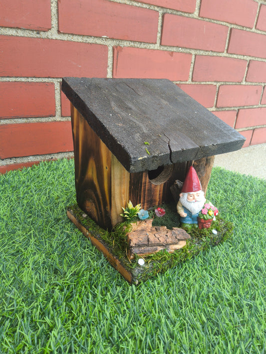 Hummingbird Home Gnome Flower Garden